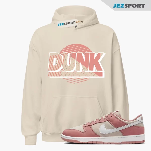 Sunset Dunk Hoodie Tan to Match Dunk Low Red Stardust, Matching Sneaker Hoodie