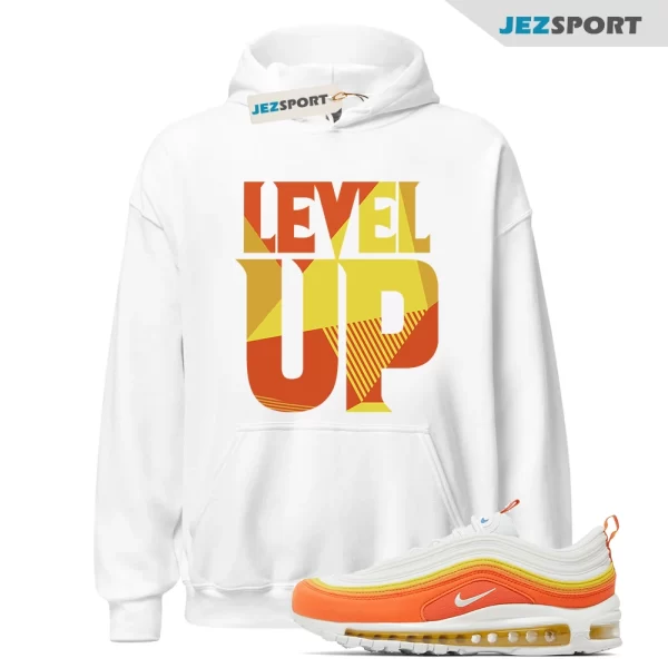 Level Up Hoodie to Match Air Max 97 Athletic Club Rush Orange DQ8237-800, Matching Sneaker Hoodie