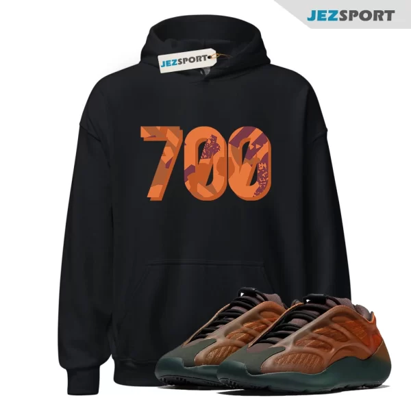 700 Pattern Sneaker Hoodie to Match Yeezy 700 V3 Copper Fade Hoodie, Matching Sneaker Hoodie