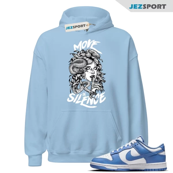 Dunk Polar Blue White Winter Low Hoodie Match MIS, Matching Sneaker Hoodie