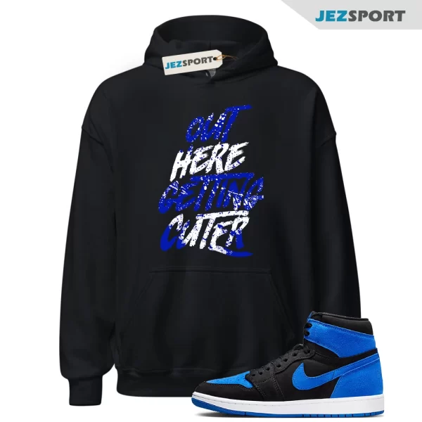 Royal Reimagined 1 Blue White Black Hoodie Match CUTER, Matching Sneaker Hoodie ,DZ5485-042