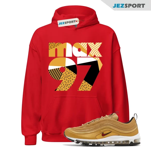 Throwback 97 Hoodie to Match Air Max 97 OG Golden Bullet DM0028-700, Matching Sneaker Hoodie