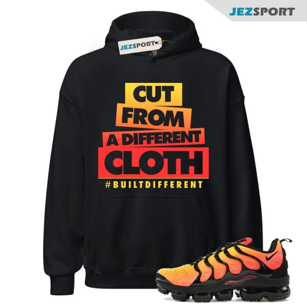 VaporMax Crimson Total Orange Plus Black Hoodie Match CLOTH, Matching Sneaker Hoodie