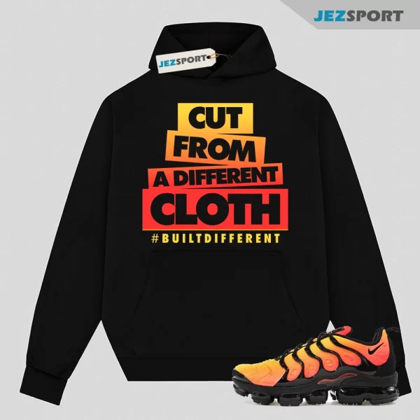 VaporMax Crimson Total Orange Plus Black Hoodie Match CLOTH, Matching Sneaker Hoodie