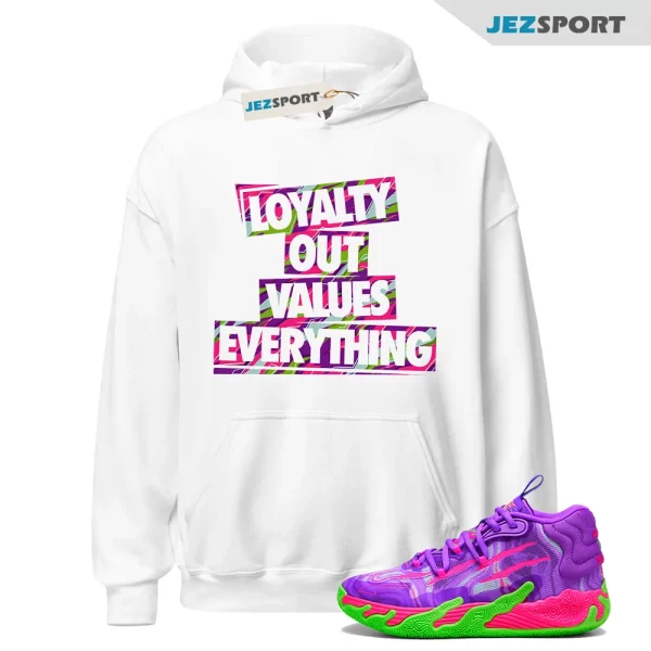 Puma Toxic LaMelo Ball Purple Glimmer Green Gecko 03 Slime Hoodie Match LOVE, Matching Sneaker Hoodie