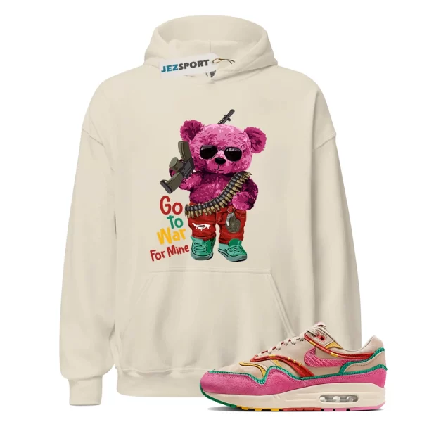 Air Max Familia 1 Hemp Pinksicle Sanddrift Hoodie Match WAR, Matching Sneaker Hoodie