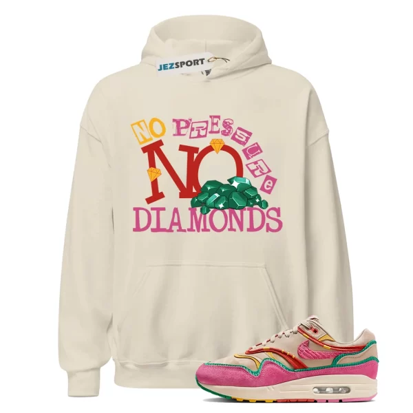 Air Max Familia 1 Hemp Pinksicle Sanddrift Hoodie Match DIAMOND, Matching Sneaker Hoodie