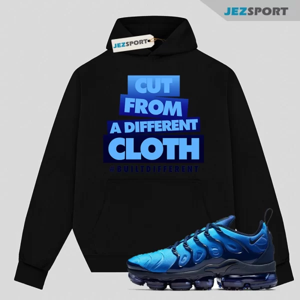 CLOTH Hoodie to match Air VaporMax Obsidian Plus Photo Blue Hybrid, Matching Sneaker Hoodie