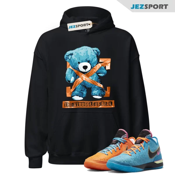 STRUG Hoodie to match N Zoom LeBron NXXT Gen I Promise Multi Color Blue Orange, Matching Sneaker Hoodie