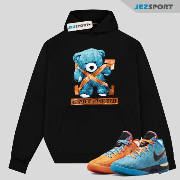 STRUG Hoodie to match N Zoom LeBron NXXT Gen I Promise Multi Color Blue Orange, Matching Sneaker Hoodie