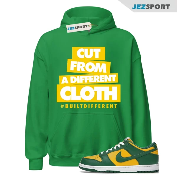 CLOTH Hoodie to match N Dunk Low Brazil Varsity Maize Pine Green White SP OG, Matching Sneaker Hoodie