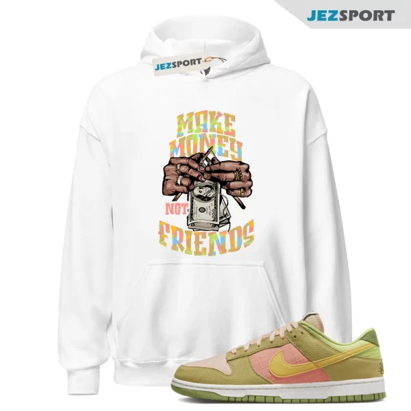 MM Hoodie to match Dunk Low Next Nature Sun Club Arctic Orange Sanded Gold, Matching Sneaker Hoodie