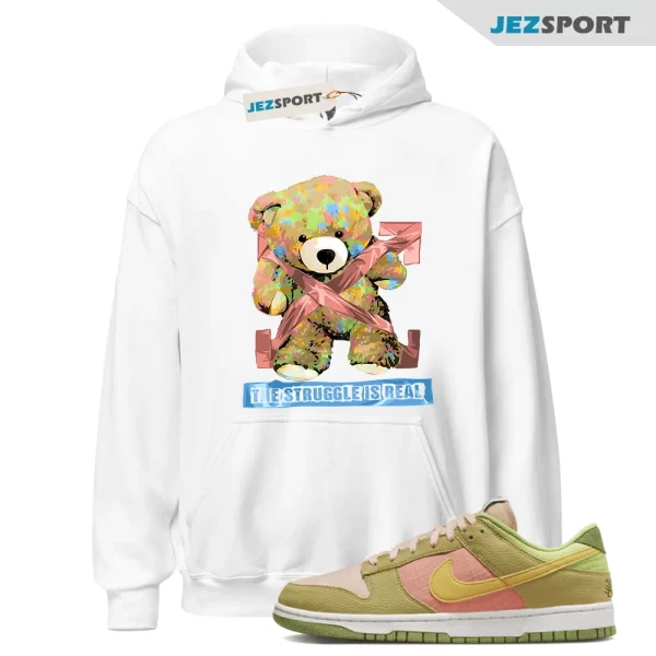 STRUG Hoodie to match Dunk Low Next Nature Sun Club Arctic Orange Sanded Gold, Matching Sneaker Hoodie