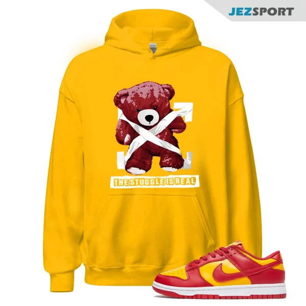 STRUG Hoodie to match Dunk Low Midas Gold Tough Red Day of Dead Dios Muertos, Matching Sneaker Hoodie