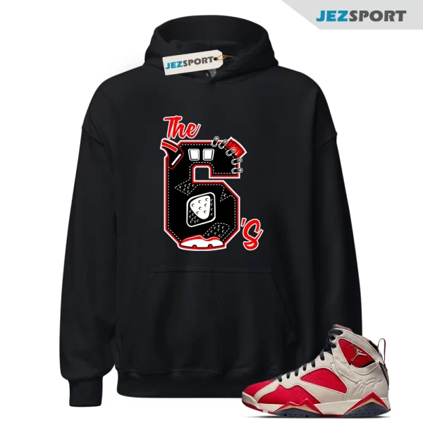 Hoodie to Match Jordan Retro 6 Air Jordan Carmine The 6’s Sneaker Tees, Matching Sneaker Hoodie