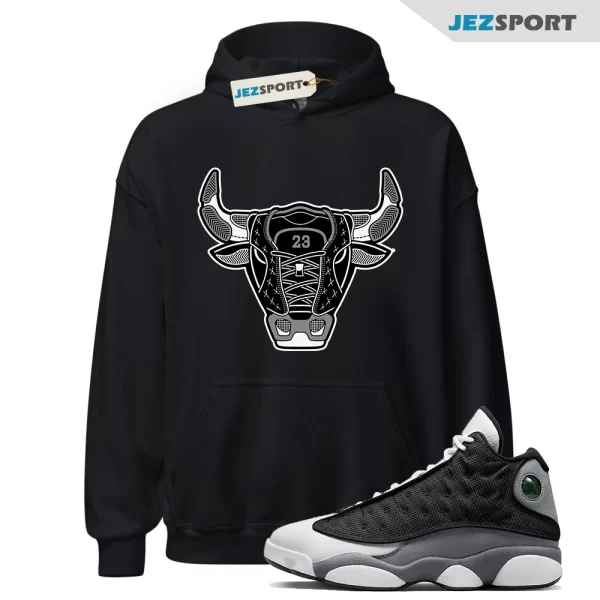 Hoodie To Match Jordan 13 Retro Black Flint Bull 13 Sneaker tee, Matching Sneaker Hoodie