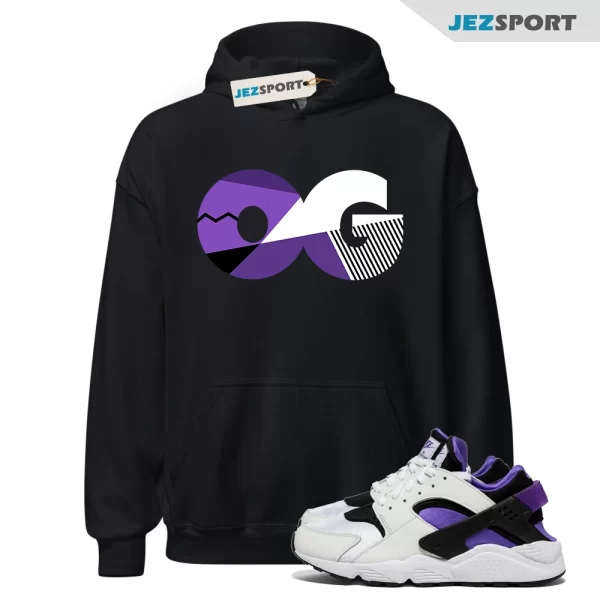 OG Sneaker Hoodie to Match Air Huarache Purple Punch DH4439-105, Matching Sneaker Hoodie