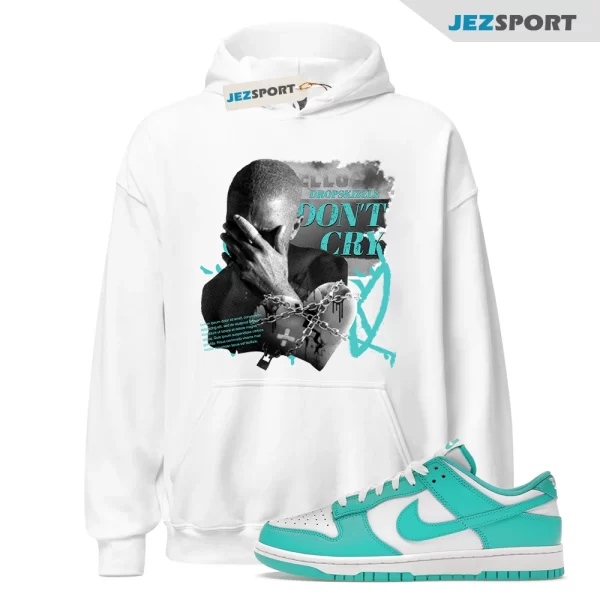 Hoodie to Match Dunk Low Clear Jade Sneaker, Don’t Cry Grunge Hoodie