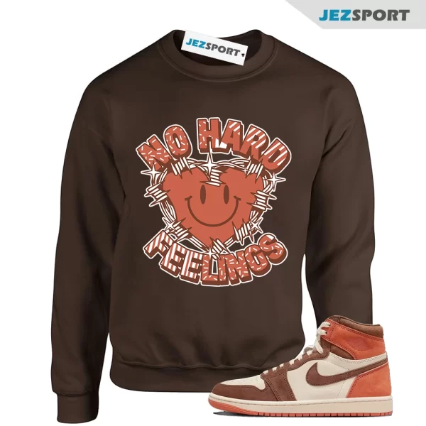 Sneaker Box Label Sweatshirt to Match Jordan 1 Mid Craft Tech Grey, Matching Sneaker Sweatshirt