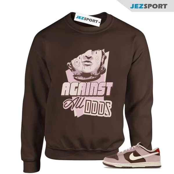 All Odds Sweatshirt Brown to Match Dunk Low Neapolitan HM0987-200 Matching Sneaker Sweatshirt