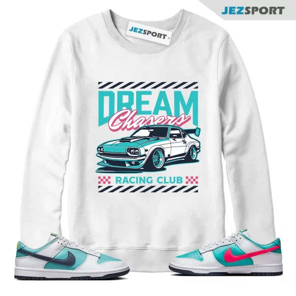 Dream Chaser Sneaker Sweatshirt to Match Dunk Low Dusty Cactus HF4850-345, Matching Sneaker Sweatshirt