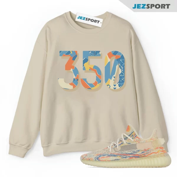 350 Pattern Sneaker Sweatshirt to Match Yeezy Boost 350 v2 MX Oat, Matching Sneaker Sweatshirt