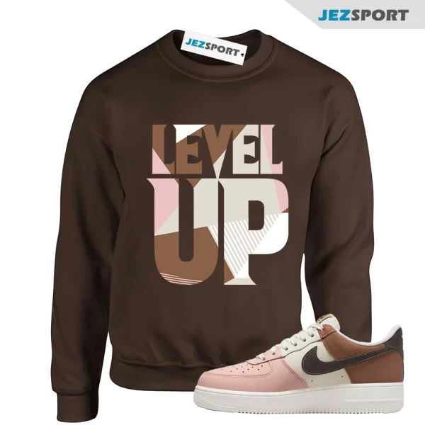 Level Up Neapolitan Sweatshirt to Match Air Force 1 Low Neapolitan DX3726-800, Matching Sneaker Sweatshirt