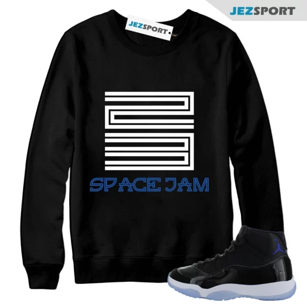 Sweatshirt To Match Jordan 11 Space Jam Low-23 Space Jam-Blue Sweatshirt