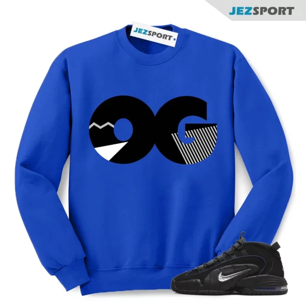 Sneaker OG Sweatshirt to Match Air Max Penny 1 Allstar Silver, DN2487-002 Matching Sneaker Sweatshirt