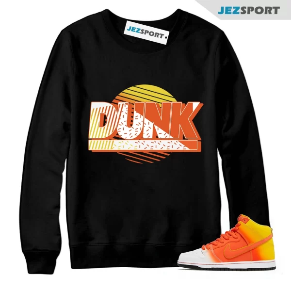 Sunset Sweatshirt Black to Match SB Dunk High Sweet Tooth, FN5107-700 Matching Sneaker Sweatshirt