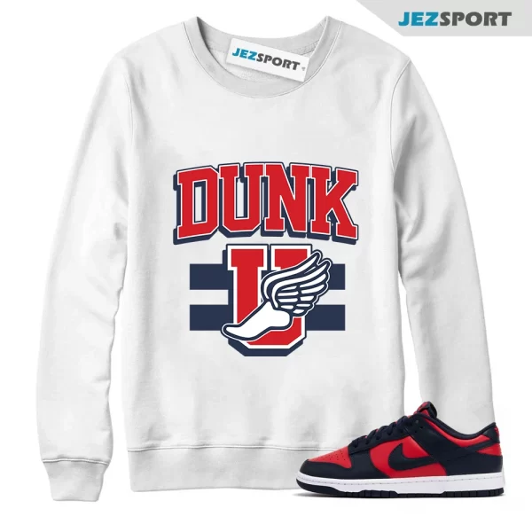 Dunk University Sweatshirt to Match Dunk Low University Red Obsidian DV0833-601, Matching Sneaker Sweatshirt