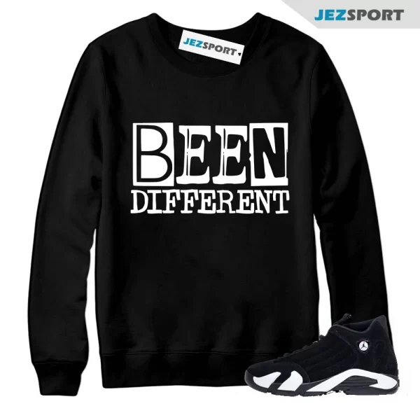 Air Jordan 14 Panda Black White Retro Dunk Sweatshirt Match BEEN, Matching Sneaker Sweatshirt