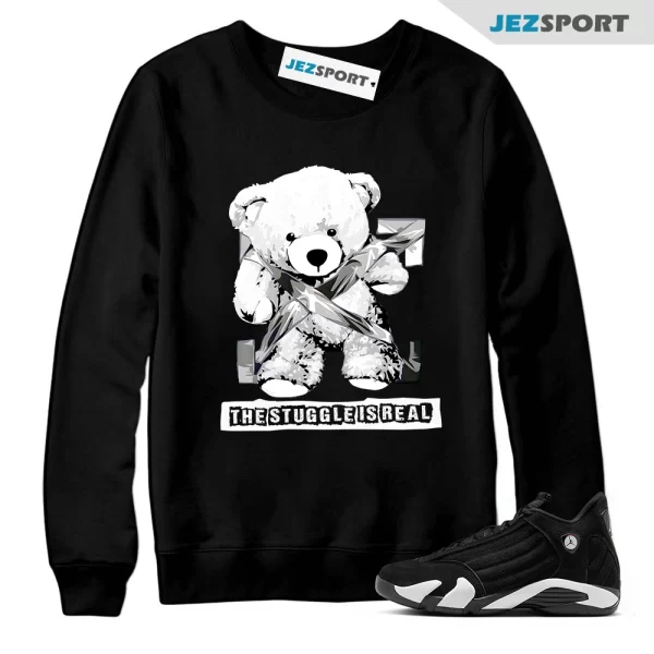 14 Panda Black White Retro Dunk Sweatshirt Match STRUG, Matching Sneaker Sweatshirt