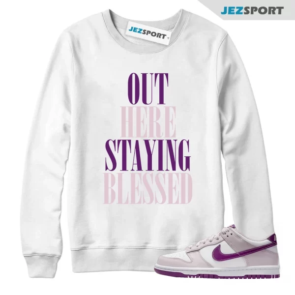 Dunk Platinum Violet Viotech White Low Sweatshirt Match STAYBLS, Matching Sneaker Sweatshirt