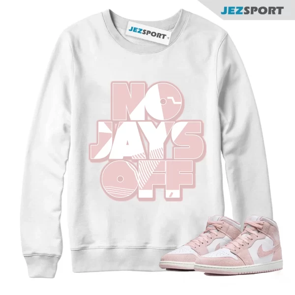 Jay All Day Sweatshirt to Match Jordan 1 Mid Legend Pink Suede FN5215-161, Matching Sneaker Sweatshirt