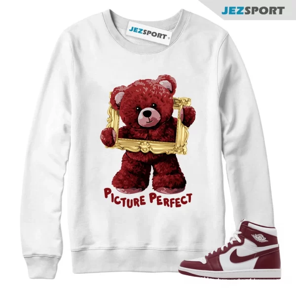 Air Jordan 1 Artisanal Team Red Retro High OG White Sweatshirt Match PIC, Matching Sneaker Sweatshirt