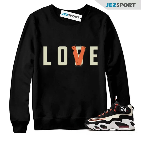 Air Griffey Max 1 Coconut Milk San Fran Sail Team Orange Francisco, Love Lose Matching Sneaker Sweatshirt