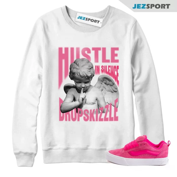 Sweatshirt to Match Vans KNU Skool Pink, Hustle In Silence Grunge, Matching Sneaker Sweatshirt