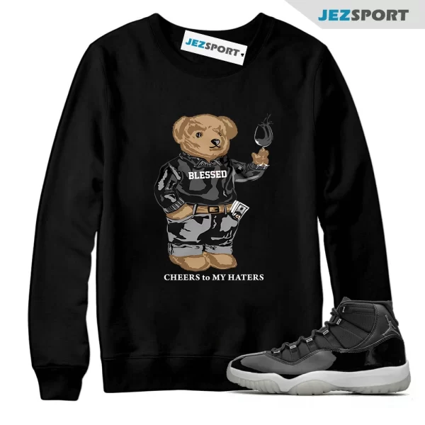 Sweatshirt To Match Jordan 11 Jubilee, Cheers bear Sweatshirt, Matching Sneaker Sweatshirt