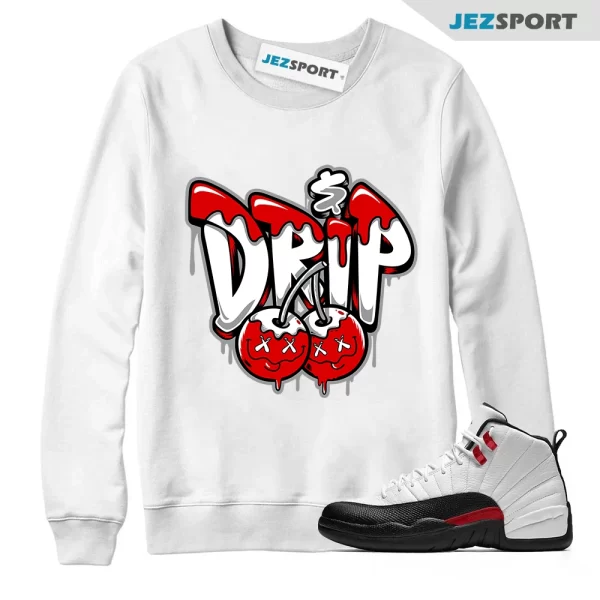 Jordan MVP 678 Varsity Red Sweatshirt to Match, RED MONEY DRIP, Matching Sneaker Sweatshirt