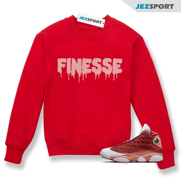 Sneaker Sweatshirt To Match Jordan 13 Dune Red Shoes, Finesse Sweatshirt, Matching Sneaker Sweatshirt