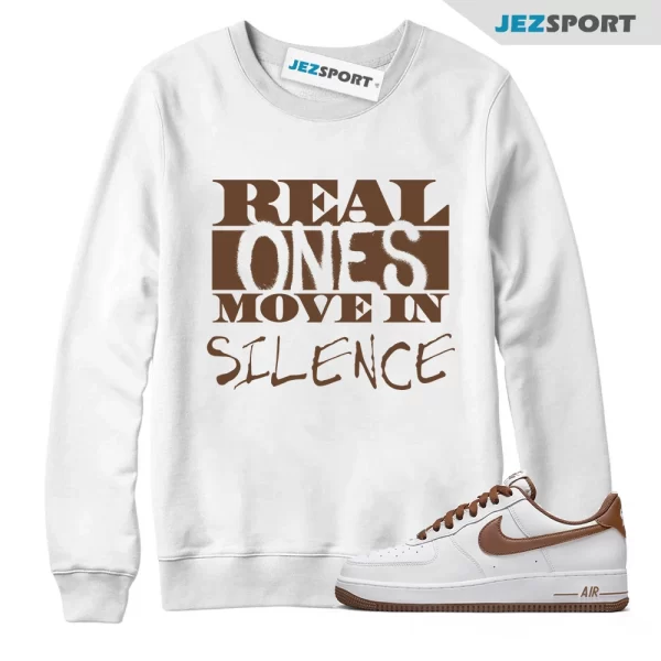 R1 Sweatshirt for N Air Force 1 Low Pecan Brown Wheat Mocha Caramel Mid High Tan, Matching Sneaker Sweatshirt