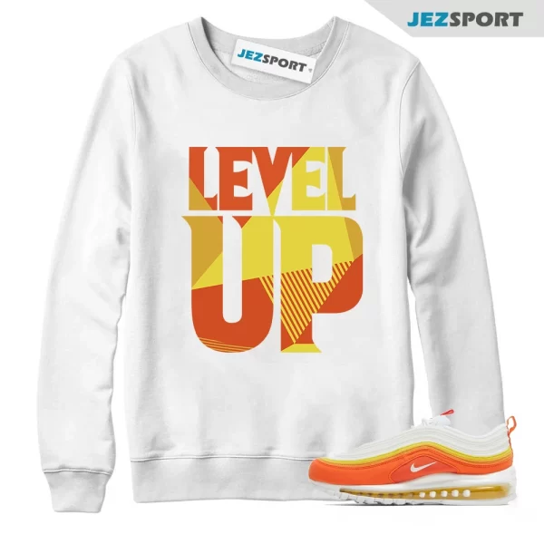 Level Up Sweatshirt to Match Air Max 97 Athletic Club Rush Orange DQ8237-800, Matching Sneaker Sweatshirt