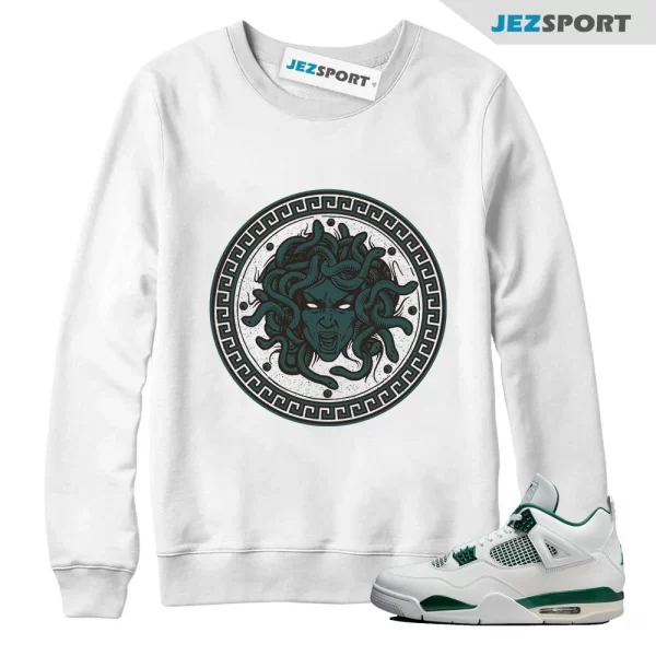 Jordan 4 Oxidized Green Sweatshirt Medusa Graphic, Matching Sneaker Sweatshirt