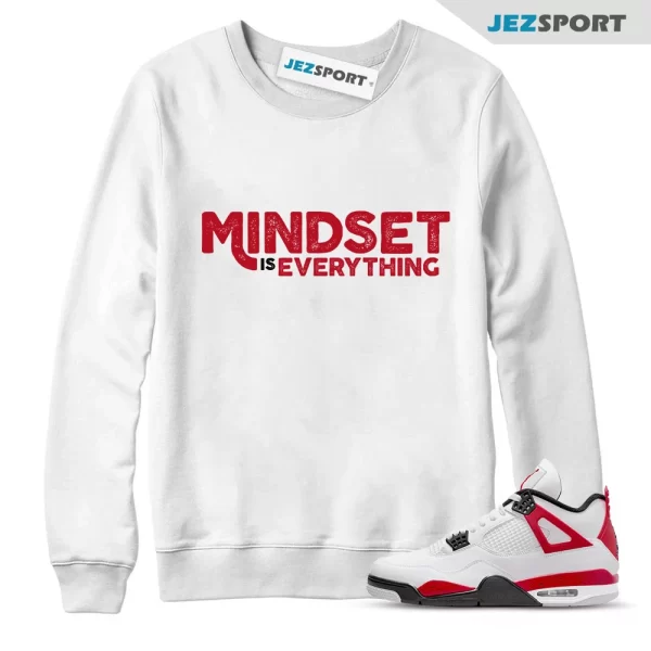 Red Cement Jordan 4 Red Cement Mindset Sweatshirt, Matching Sneaker Sweatshirt