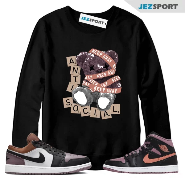 ANTI Sweatshirt for 1 Sky J Mauve White Sky J Orange Black Dunk Low Mid High Retro, Matching Sneaker Sweatshirt