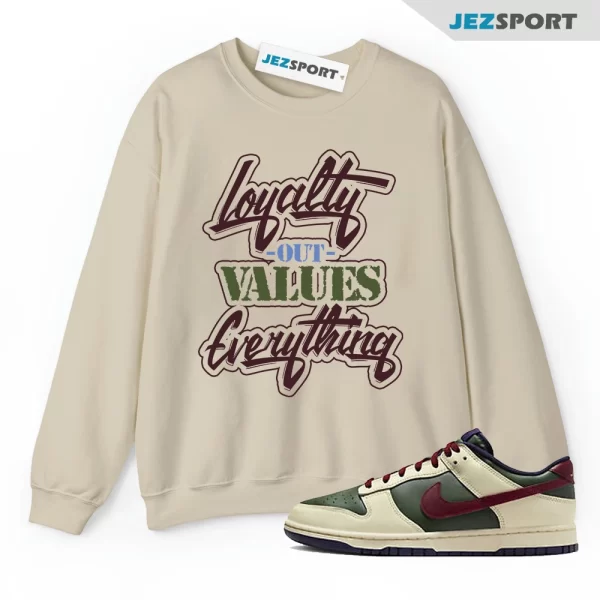 LYLTY Sweatshirt for Dunk Low Retro Fir Coconut Milk Melon Tint Team Red To You 1, Matching Sneaker Sweatshirt