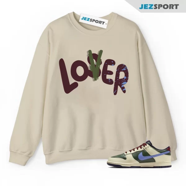 LO Sweatshirt for Dunk Low Retro Fir Coconut Milk Melon Tint Team Red To You 1, Matching Sneaker Sweatshirt