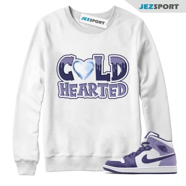 1 Mid Sky J Purple Light Sweatshirt Match GS Blueberry Thistle Dunk Low High COLD, Matching Sneaker Sweatshirt