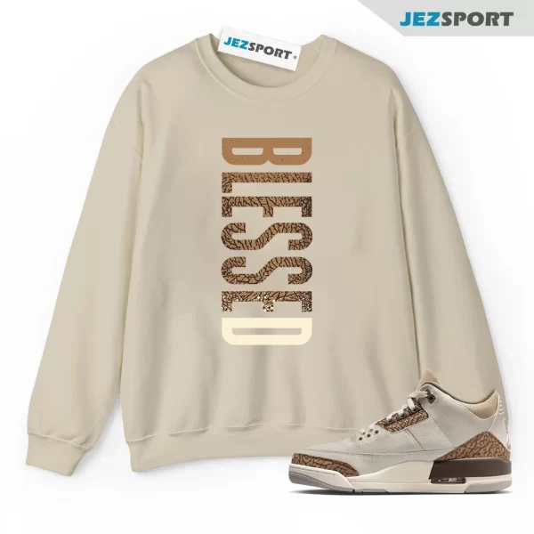 Palomino 3 Light Orewood Brown Metallic Gold British Tan Sweatshirt, Match VERTBLS, Matching Sneaker Sweatshirt